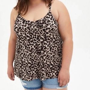 Torrid Super Soft Leopard Print Cami Size 2X
